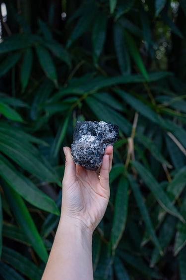 Black Tourmaline on Matrix